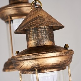 Rustikale Lodge Vintage Retro Mini-Stil Metall Pendelleuchte