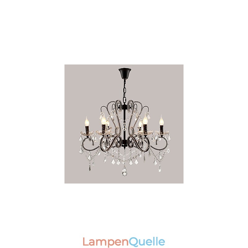 6 Lichter Kristall Kronleuchter Modern Zeitgenössisch Traditionell Klassisch Rustikal Lodge Vintage Retro