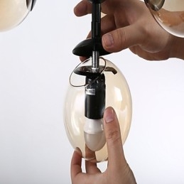 Traditionelles klassisches Retro-Malerei-Feature für Designer-Metall-Kronleuchter