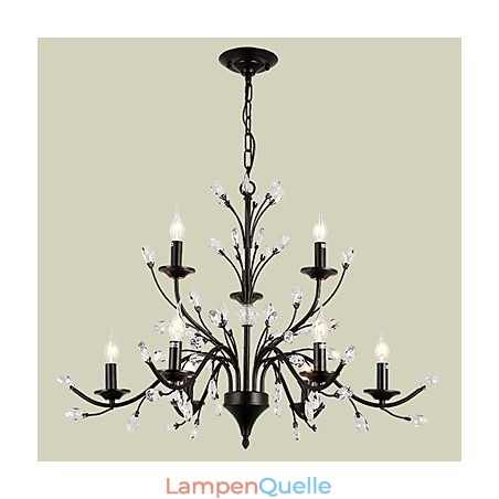 9 Lichter Kristall Kronleuchter Modern Zeitgenössisch Traditionell Klassisch Vintage Retro Country Malerei Feature 9 Lichter Kristall Kronleuchter Modern Zeitgenössisch Traditionell Klassisch Vintage Retro Country Malerei Feature