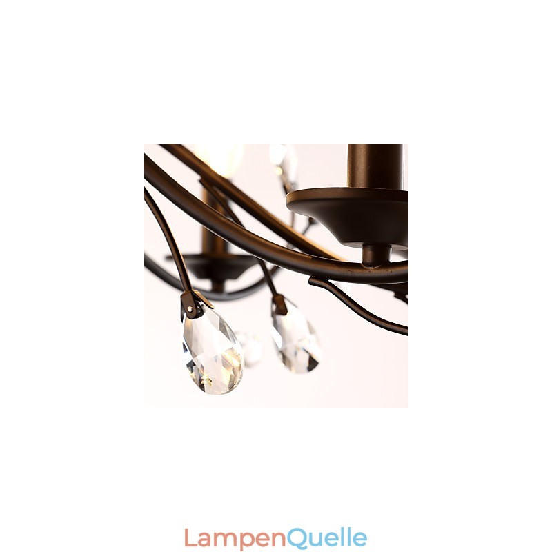 9 Lichter Kristall Kronleuchter Modern Zeitgenössisch Traditionell Klassisch Vintage Retro Country Malerei Feature