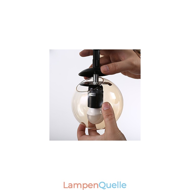 Vier Licht Post Moderne Europa Stil Modo Metall Glas Pendelleuchte die Foyer Schmücken Industrielle Kronleuchter Lampe