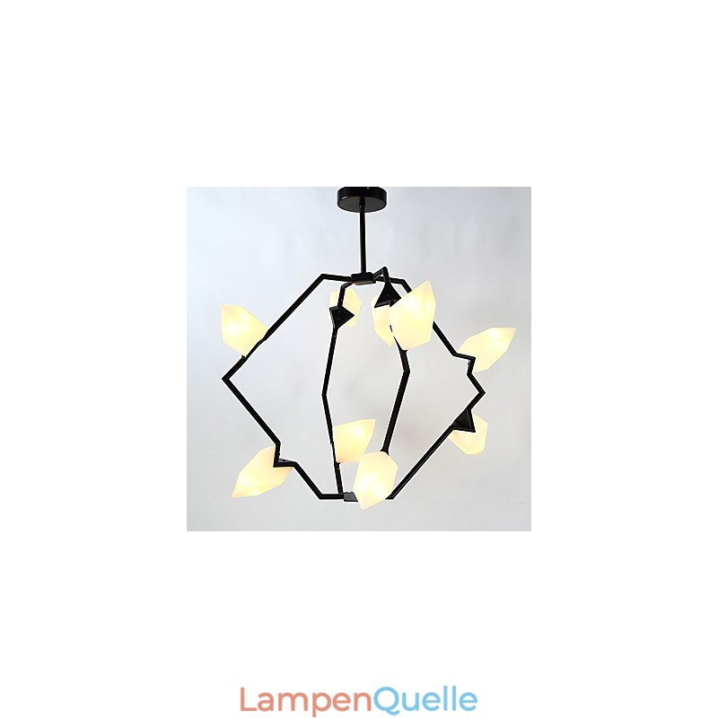 Neun Licht Post Moderne Metall mit Glas Pfirsich Kronleuchter Lampe die Kantine Schmücken Pendelleuchte