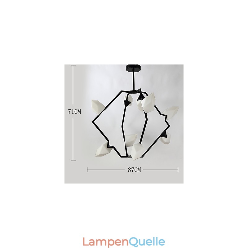 Neun Licht Post Moderne Metall mit Glas Pfirsich Kronleuchter Lampe die Kantine Schmücken Pendelleuchte