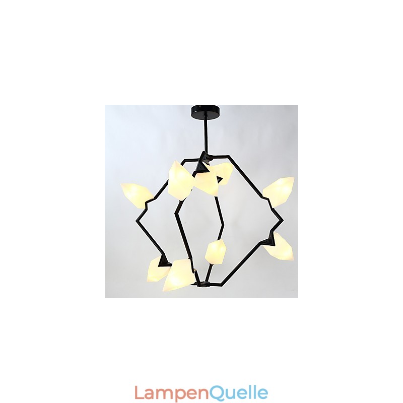 Neun Licht Post Moderne Metall mit Glas Pfirsich Kronleuchter Lampe die Kantine Schmücken Pendelleuchte