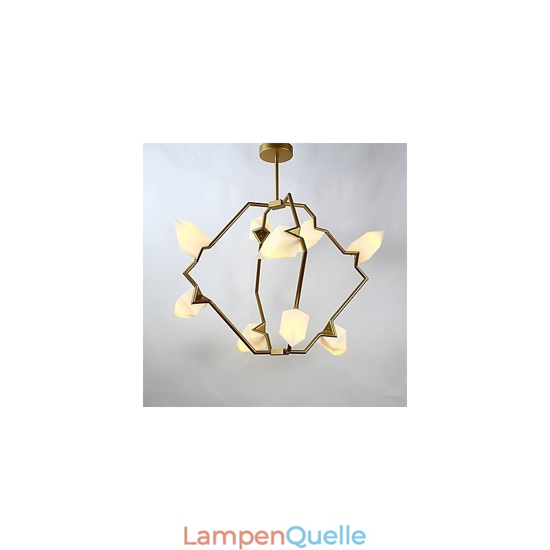 Neun Licht Post Moderne Metall mit Glas Pfirsich Kronleuchter Lampe die Kantine Schmücken Pendelleuchte