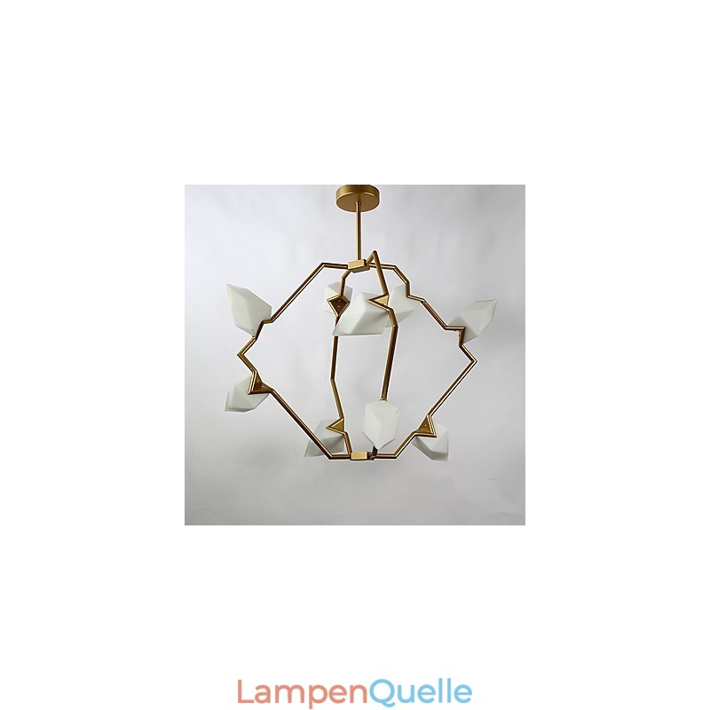 Neun Licht Post Moderne Metall mit Glas Pfirsich Kronleuchter Lampe die Kantine Schmücken Pendelleuchte
