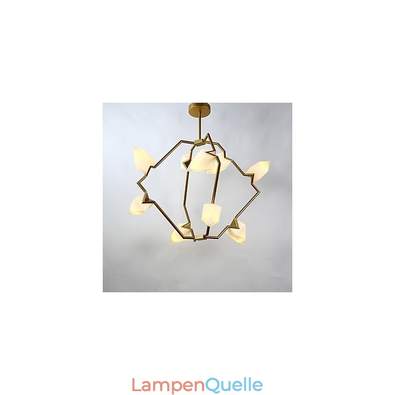 Neun Licht Post Moderne Metall mit Glas Pfirsich Kronleuchter Lampe die Kantine Schmücken Pendelleuchte