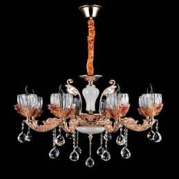 Moderne zeitgenössische traditionelle klassische Zinklegierungsfunktion für Kristall-Mini-Metallpendelleuchte