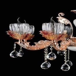 Moderne zeitgenössische traditionelle klassische Zinklegierungsfunktion für Kristall-Mini-Metallpendelleuchte