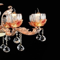 Moderne zeitgenössische traditionelle klassische Zinklegierungsfunktion für Kristall-Mini-Metallpendelleuchte