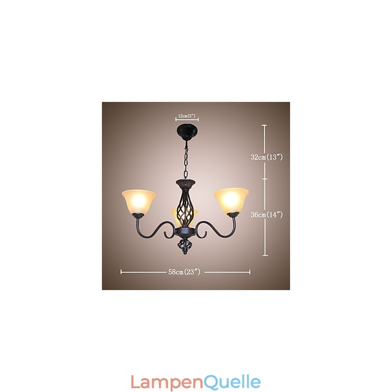 Traditionell Klassisch Rustikal Lodge Vintage Retro Country Andere Funktion für Mini-Stil Designer Metall Kronleuchter