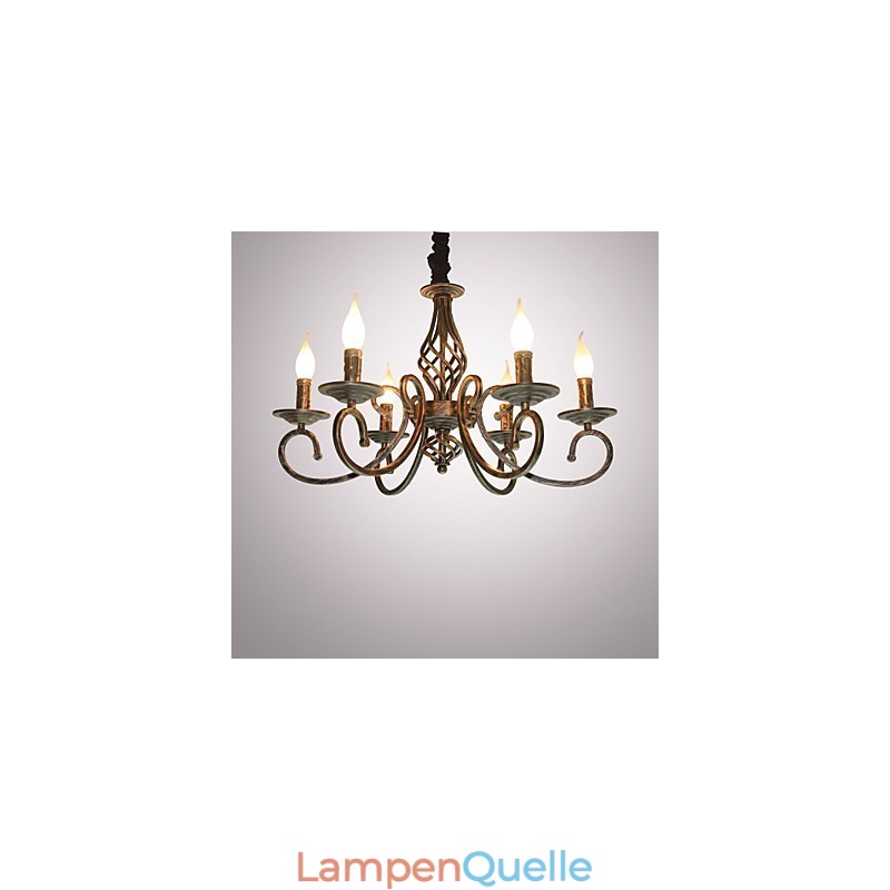 Retro Einfache Lampe Kupferfarbene Lampe Kerzenlampe