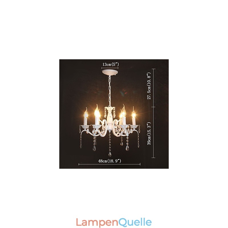 Kronleuchter Moderne Kristall Mini Kerze Stil Eisen Lampe Lampen