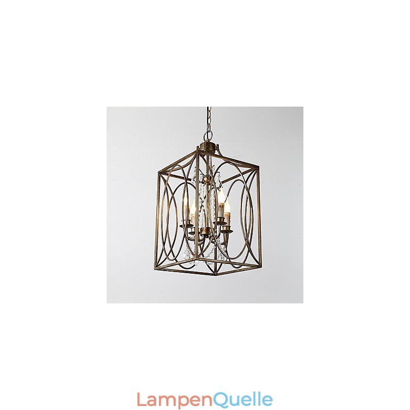 Vier Licht Vintage Metall Amerikanischen Industrie Loft Malerei Farbe Europäischen Kronleuchter Lampe die Indoor Dekorieren Pendelleuchte