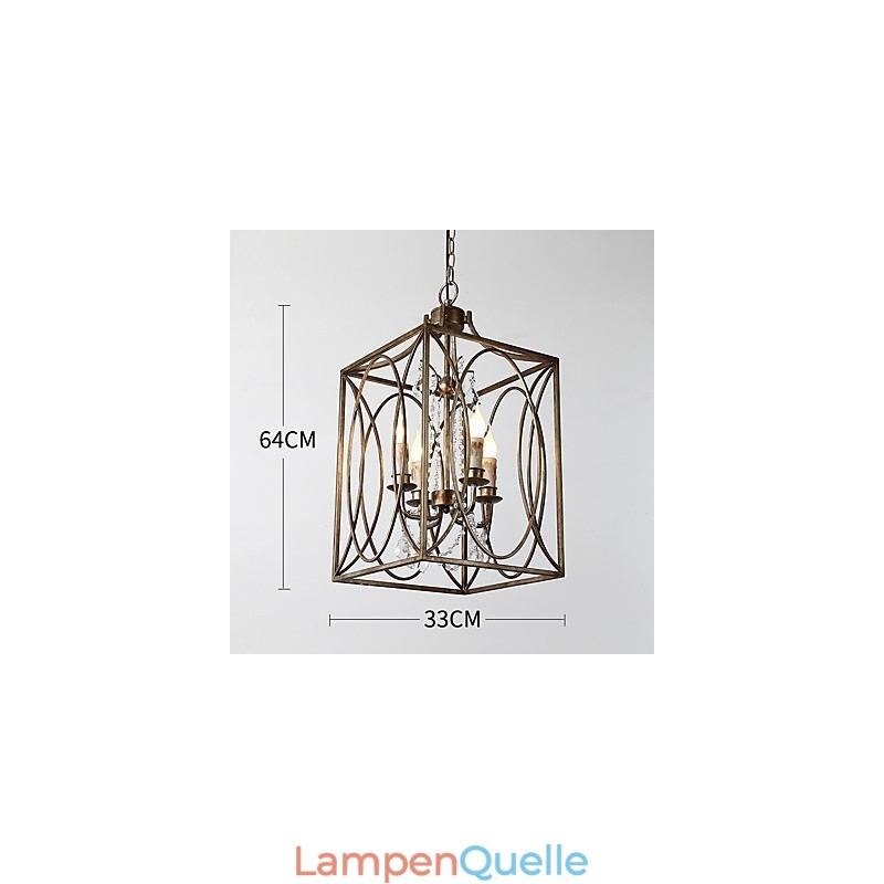 Vier Licht Vintage Metall Amerikanischen Industrie Loft Malerei Farbe Europäischen Kronleuchter Lampe die Indoor Dekorieren Pendelleuchte
