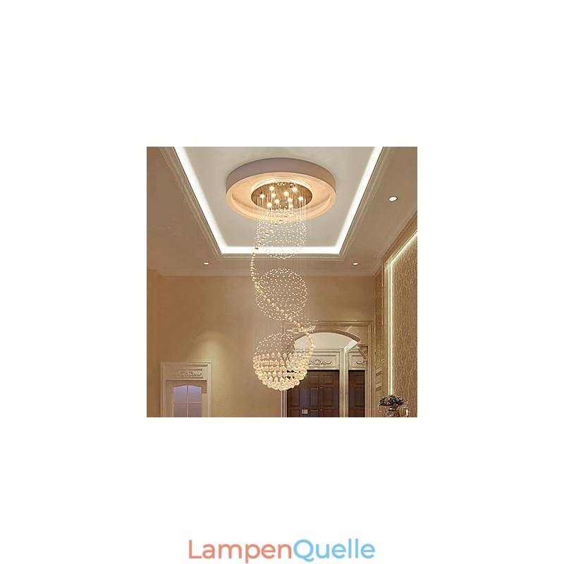 10 Lichter, 2,5 Meter Länge, langer Tropfen, Regentropfen, Teardrop, moderner Kristall-Deckenleuchter, Pendelleuchte für den Innenbereich