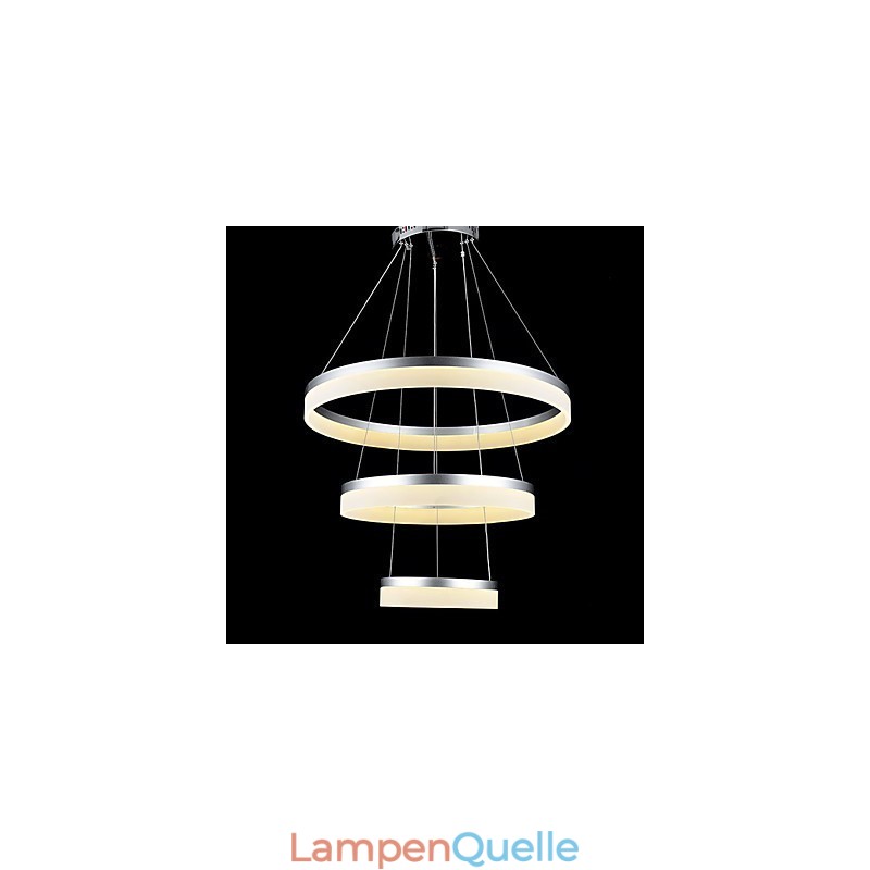 Runde Kronleuchter Lichter Beleuchtung Moderne Acryl Lampen Luxuriöse Drei Ringe Decke Leuchten