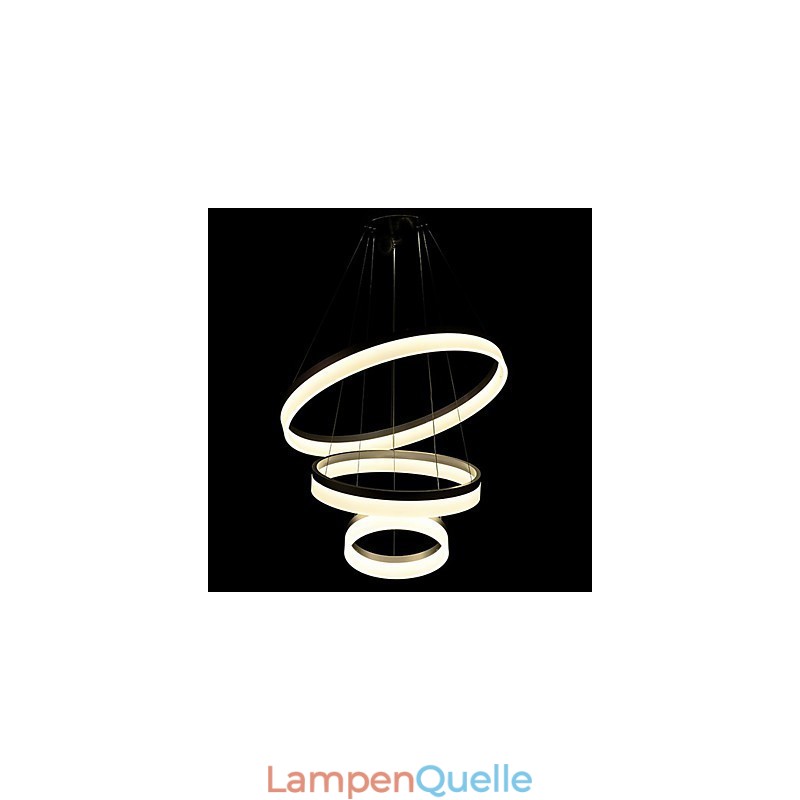 Runde Kronleuchter Lichter Beleuchtung Moderne Acryl Lampen Luxuriöse Drei Ringe Decke Leuchten