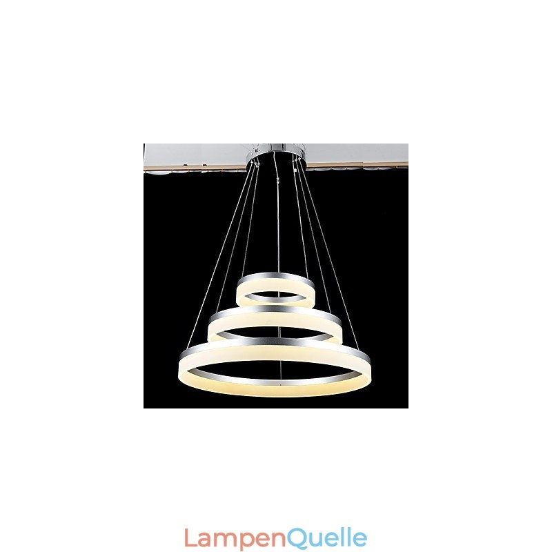 Runde Kronleuchter Lichter Beleuchtung Moderne Acryl Lampen Luxuriöse Drei Ringe Decke Leuchten