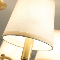 Kronleuchter, traditionell, klassisch, Landhausstil, Messing, für Mini-Stil, Metall, 8 Glühbirnen