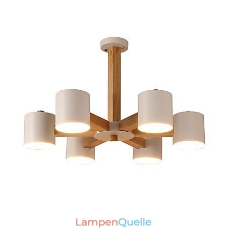 Kronleuchter mit 6 Lichtern, modern, zeitgenössisch, traditionell, klassisch, Vintage, Landhausstil, Holz-Funktion für Holz Kronleuchter mit 6 Lichtern, modern, zeitgenössisch, traditionell, klassisch, Vintage, Landhausstil, Holz-Funktion für Holz