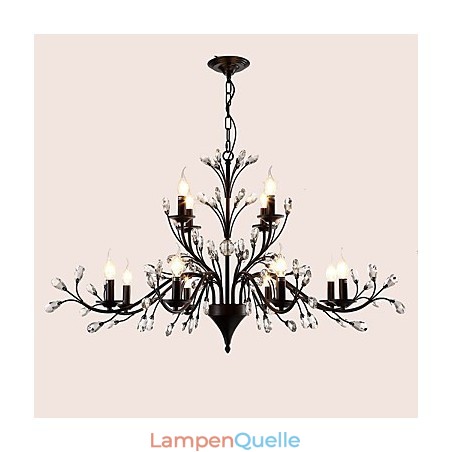 12 Lichter Kristall Kronleuchter Modern Zeitgenössisch Traditionell Klassisch Vintage Retro Country Malerei Feature 12 Lichter Kristall Kronleuchter Modern Zeitgenössisch Traditionell Klassisch Vintage Retro Country Malerei Feature