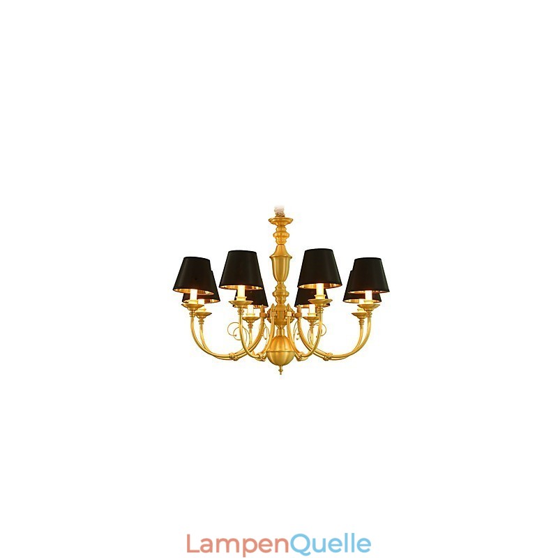 Kronleuchter, traditionell, klassisch, Landhausstil, Messing, für Mini-Stil, Metall, 8 Glühbirnen
