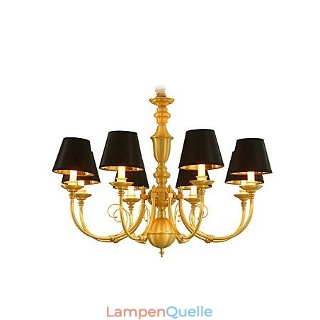Kronleuchter, traditionell, klassisch, Landhausstil, Messing, für Mini-Stil, Metall, 8 Glühbirnen Kronleuchter, traditionell, klassisch, Landhausstil, Messing, für Mini-Stil, Metall, 8 Glühbirnen