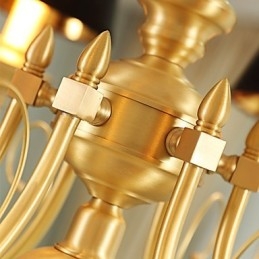 Kronleuchter, traditionell, klassisch, Landhausstil, Messing, für Mini-Stil, Metall, 8 Glühbirnen