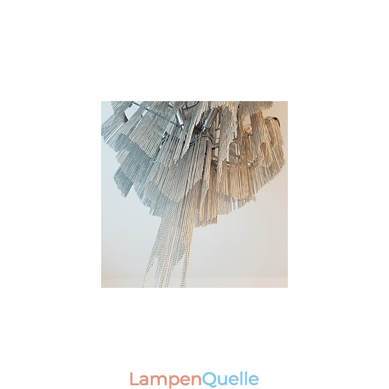 Aluminium Stream Kronleuchter Designer Pendelleuchte Silber Farbe Wendeltreppe Treppe