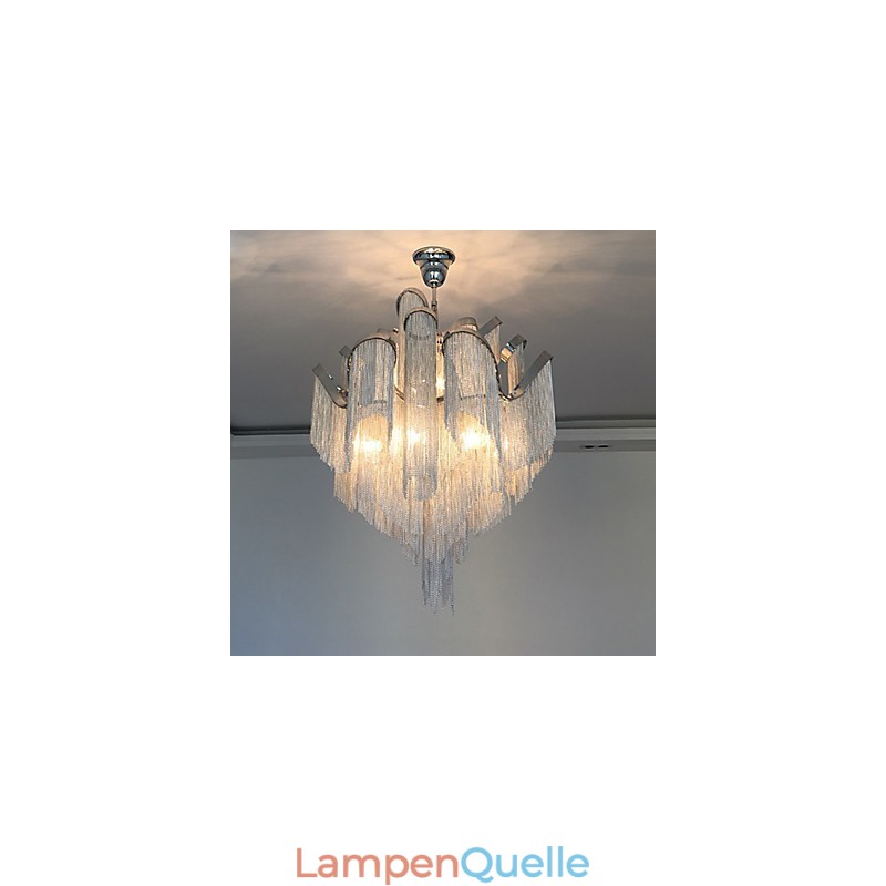 Aluminium Stream Kronleuchter Designer Pendelleuchte Silber Farbe Wendeltreppe Treppe