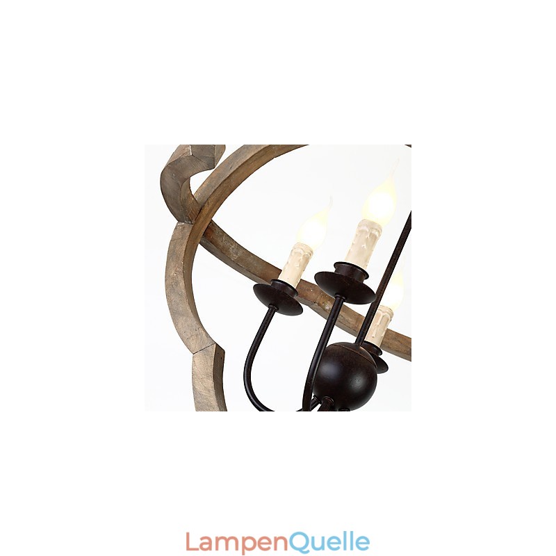 Vintage Metall American Industrial Loft Malerei Farbe Holz Kronleuchter Lampe die Indoor Dekorieren Pendelleuchte