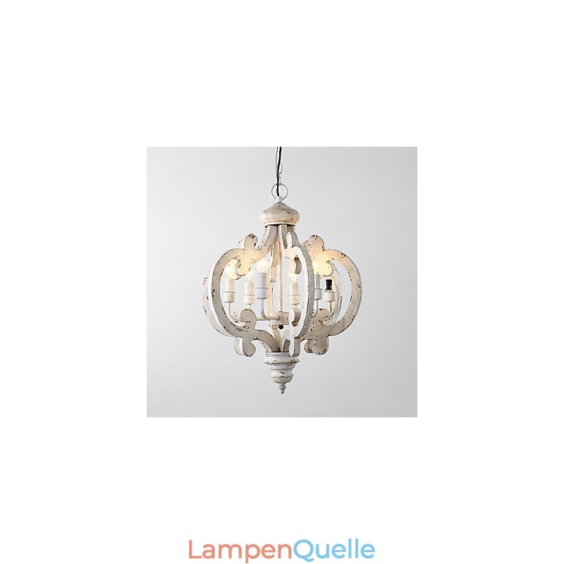 Vintage Malerei Feature Mini Stil Holz Bambus Kronleuchter Lampe die Dekorieren Pendelleuchte