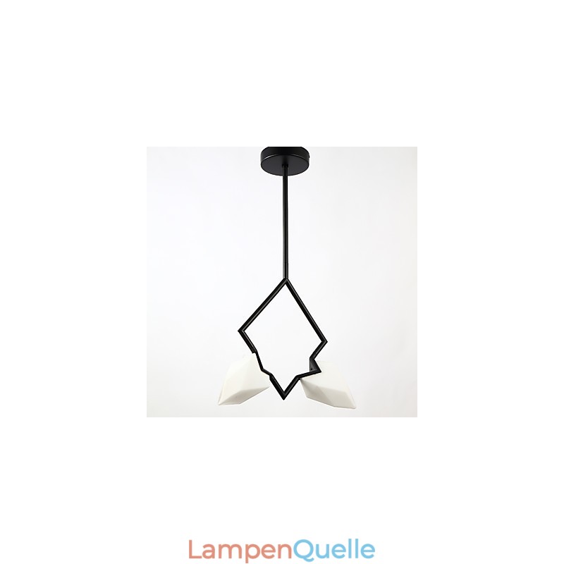2 Licht Post Modern Metall mit Glas Pfirsich Kronleuchter Lampe die Kantine Dekorieren Pendelleuchte
