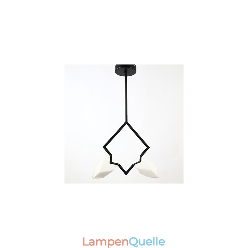 2 Licht Post Modern Metall mit Glas Pfirsich Kronleuchter Lampe die Kantine Dekorieren Pendelleuchte