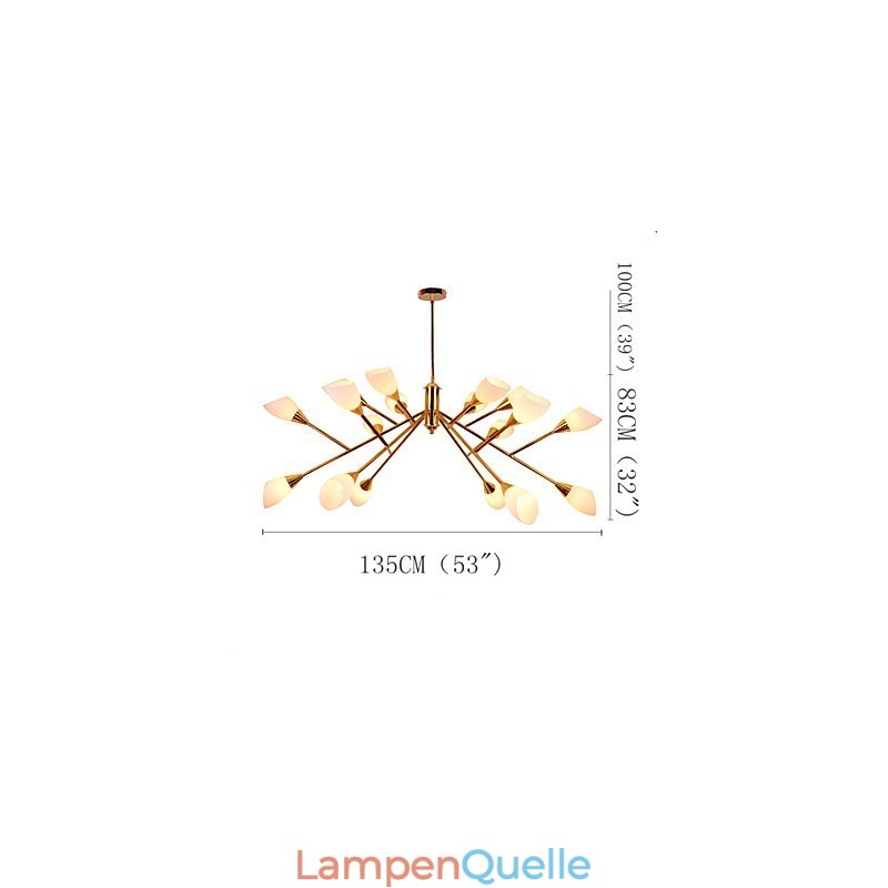 Nordic Einfache Atmosphärische Pastoralen Kronleuchter Kreative Lobby Kronleuchter Lampe