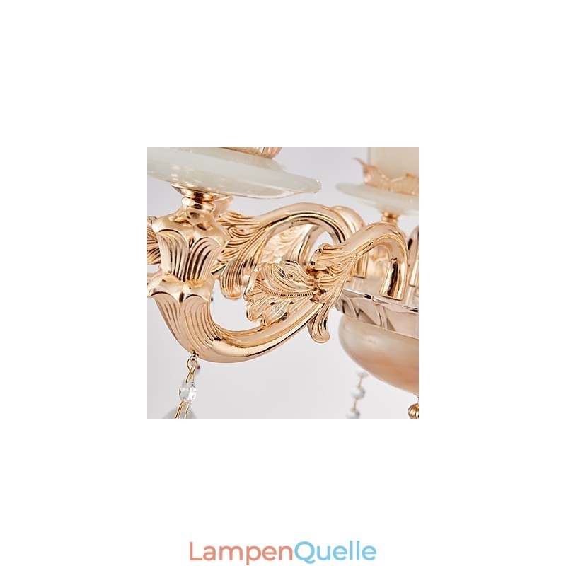 Kronleuchter aus Zinklegierung und Kristall im europäischen Stil