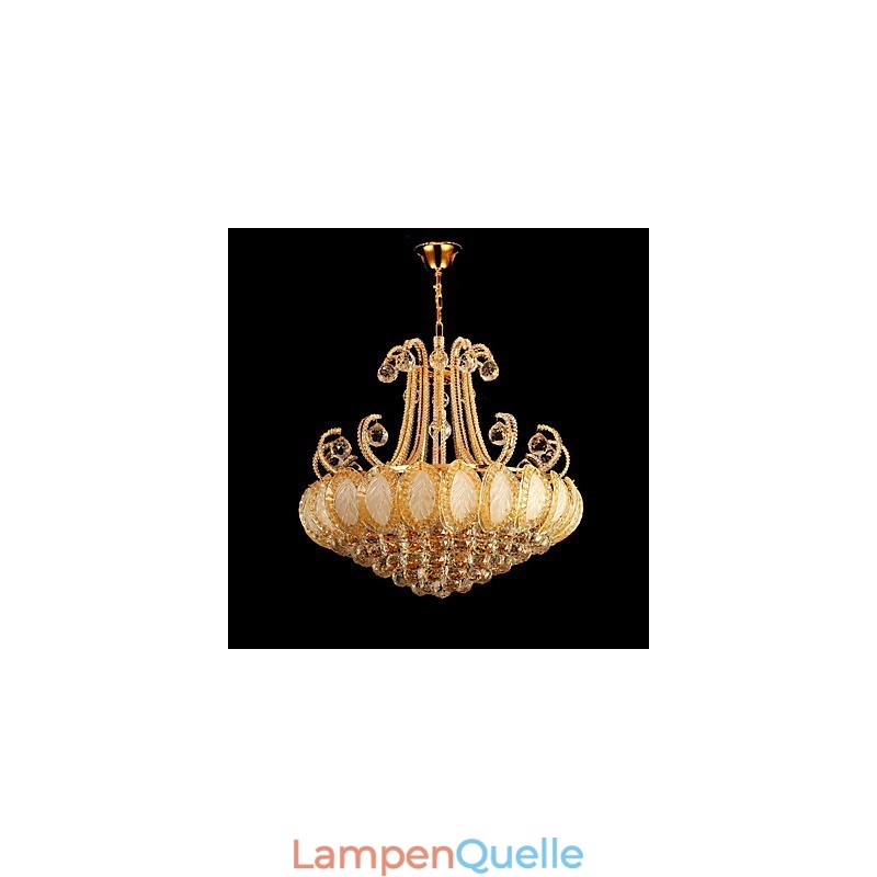 Moderner Luxus-Kronleuchter, Kristall-Pendelleuchte, Durchmesser 50 cm, enthält 8 Glühbirnen