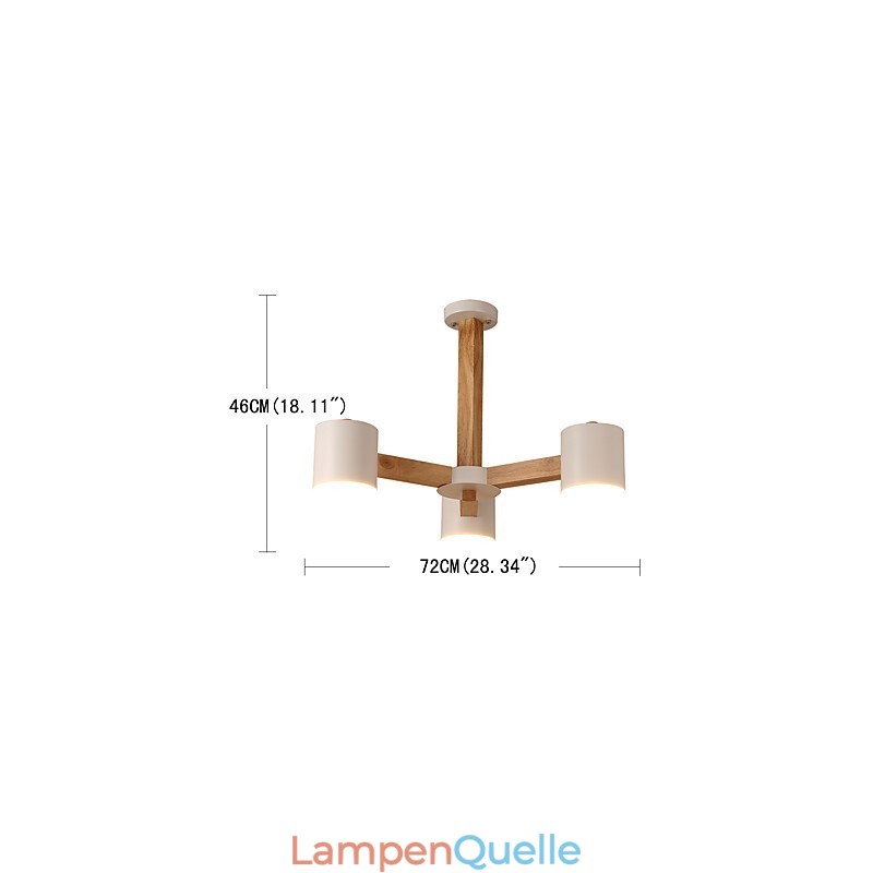 Kronleuchter mit 3 Lichtern, modern, zeitgenössisch, traditionell, klassisch, Vintage, Landhausstil, Holz-Funktion für Holz