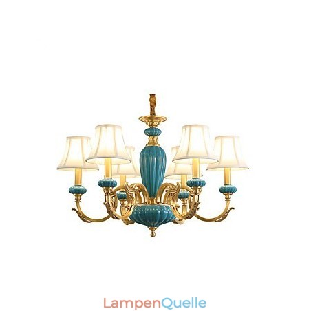 Kronleuchter aus Kupfer, dekorativer Jade-Kronleuchter