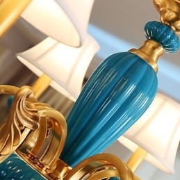 Kronleuchter aus Kupfer, dekorativer Jade-Kronleuchter