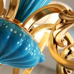 Kronleuchter aus Kupfer, dekorativer Jade-Kronleuchter