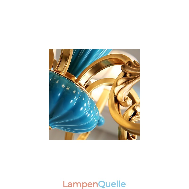 Kronleuchter aus Kupfer, dekorativer Jade-Kronleuchter