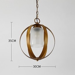 Loft Metall Amerikanischen Industriellen Stil Malerei Farbe mit Glas Europäischen Kronleuchter Lampe die Indoor Dekorieren Pendelleuchte
