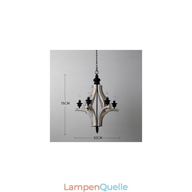 Vintage Malerei Feature Mini Stil Holz Bambus Kronleuchter Lampe die Dekorieren Pendelleuchte
