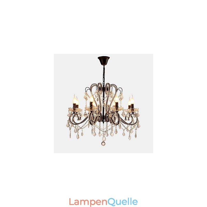 8 Lichter Kristall Kronleuchter Modern Zeitgenössisch Traditionell Klassisch Rustikal Lodge Vintage Retro