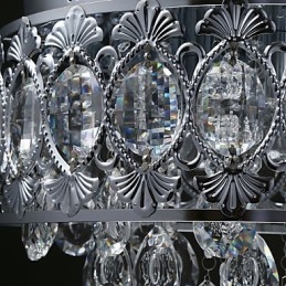 Eleganter moderner transparenter Kristall-Kronleuchter mit 4 Lichtern