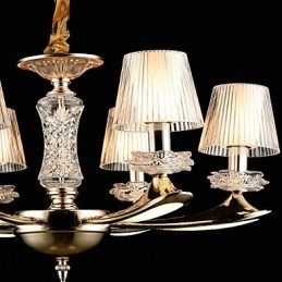 Moderne zeitgenössische traditionelle klassische Zinklegierungsfunktion für Kristall-Mini-Metallpendelleuchte