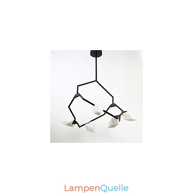 Fünf Licht Post Moderne Metall mit Glas Pfirsich Kronleuchter Lampe die Kantine Schmücken Pendelleuchte